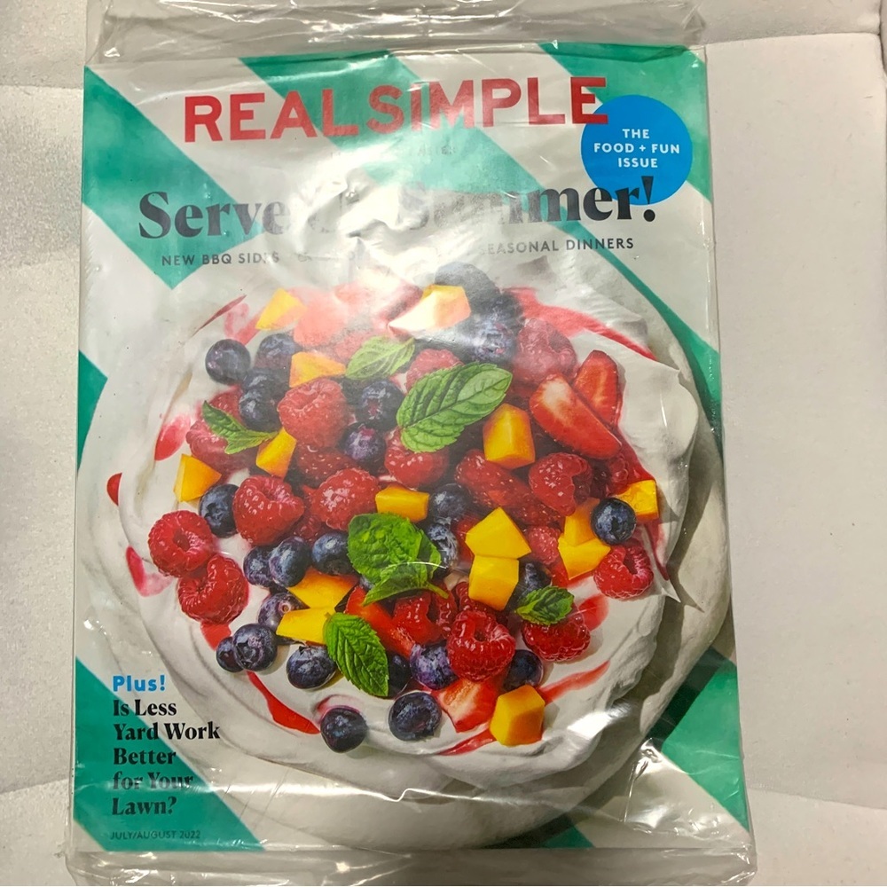 [5x$25] ⭐️ Real Simple Magazine The Food + Fun Issue Serve Up Summer July August